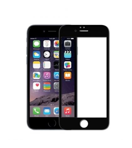 5D Стъклен протектор Smart Glass Gorilla, Full Cover за IPhone 6/6S Plus, Черен