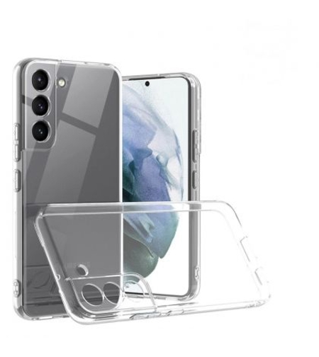 Плътен силиконов гръб Perfect 2mm за Samsung Galaxy S22, Защита около камерите, Прозрачен