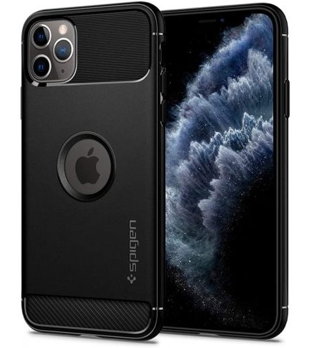 Кейс Spigen, Rugged Armor, за Iphone 11 Pro MAX, Черен Matt