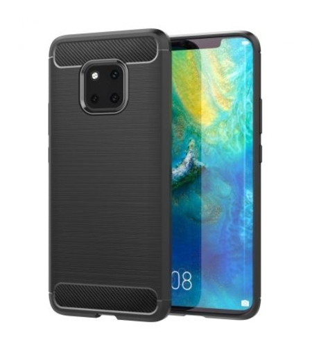 Anti Shock гръб Carbon за Huawei Mate 20 Pro, Черен