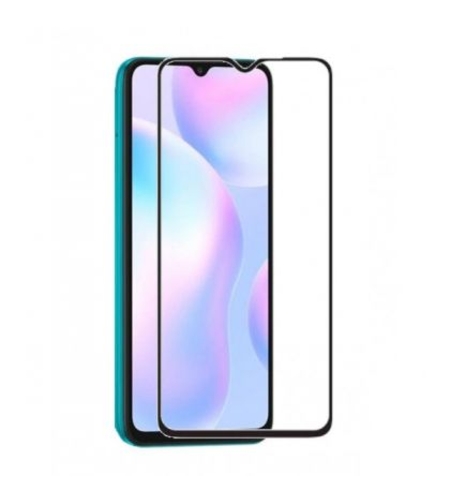 6D стъклен протектор Full Glue Cover, за Xiaomi Redmi 9A, Черен