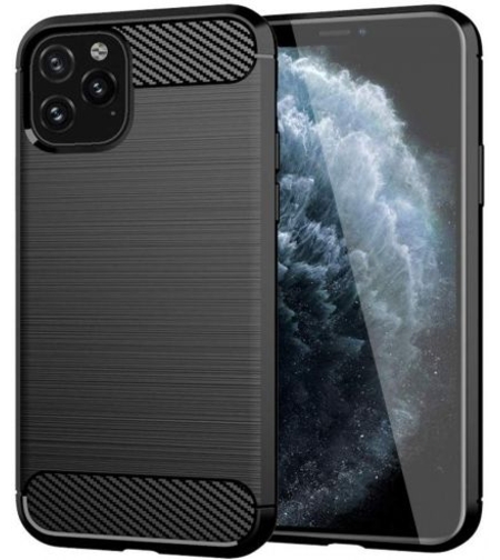 Anti Shock гръб Carbon за Iphone 12 Pro Max (2020), Черен