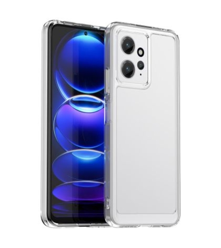Силиконов кейс Armor Anti Shock за Xiaomi Redmi Note 12 4G, Защита около камерите, Прозрачен