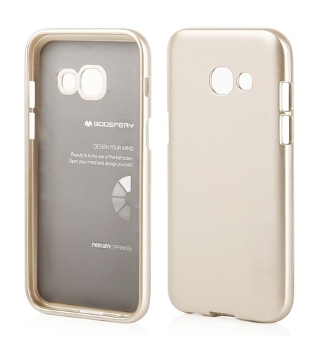 Луксозен гръб Jelly Mercury New York за Samsung Glaxy A3 (2017), Златен