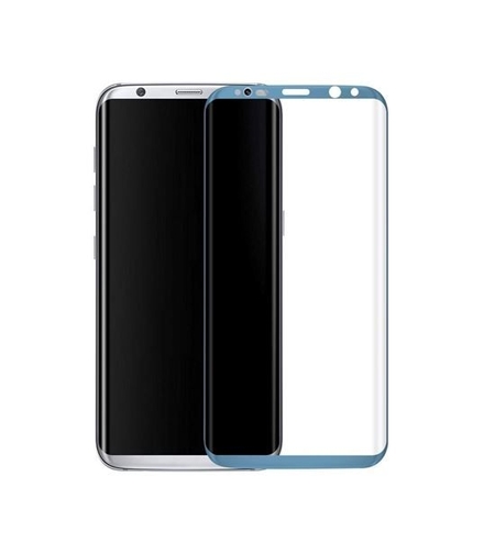 3D Стъклен протектор Full Cover за Samsung G955 Galaxy S8, Син