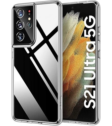 Плътен силиконов гръб Perfect 2mm за Samsung Galaxy S21 Ultra, Прозрачен
