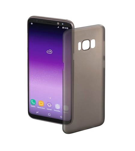 Ултра тънък силиконов гръб за Samsung Galaxy S8 Plus, Черен/Прозрачен
