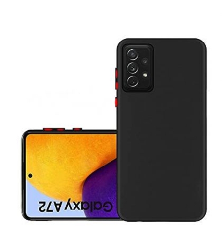 Силиконов матиран гръб SoftSolid за Samsung A725/А726 Galaxy A72 4G/5G, Черен