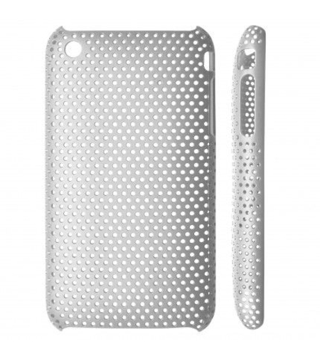 Твърд силиконов перфориран калъф(гръб) за IPhone 4