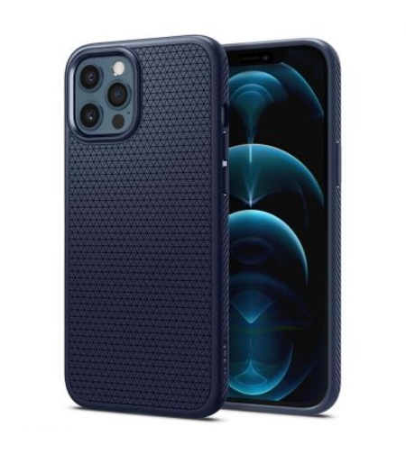 Кейс Spigen, Liquid Air за Iphone 12/12 Pro, Син Matt