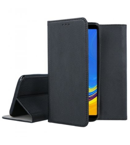 Кожен калъф Flip Book Smart за Samsung A750 Galaxy A7 2018, Черен