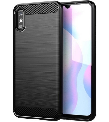 Anti Shock гръб Carbon за Xiaomi Redmi 9A, Черен