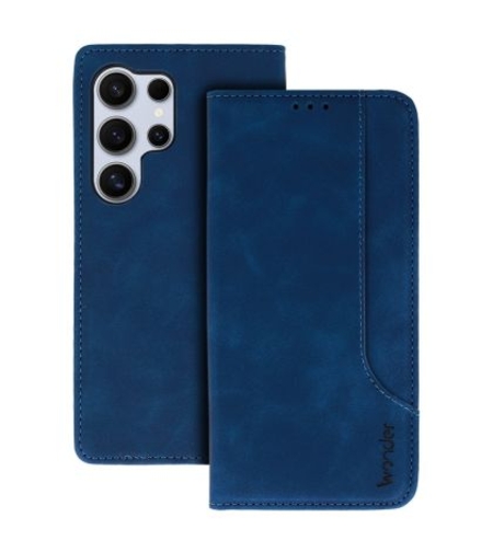 Калъф Flip Book Wonder Prime, за Samsung Galaxy S23 Ultra, Син
