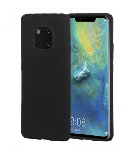 Луксозен гръб Mercury Goospery Soft Feeling за Huawei Mate 20 Pro, Черен