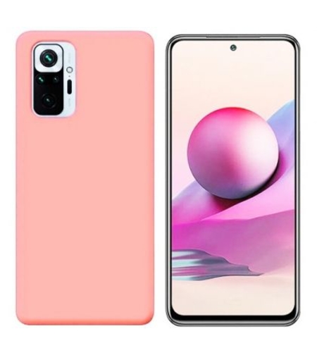 Силиконов матиран кейс Vennus Silicone Lite за Xiaomi Redmi Note 10 5G, Розов