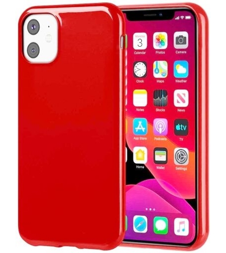 Силиконов кейс Jelly за IPhone 12 Mini, Червен