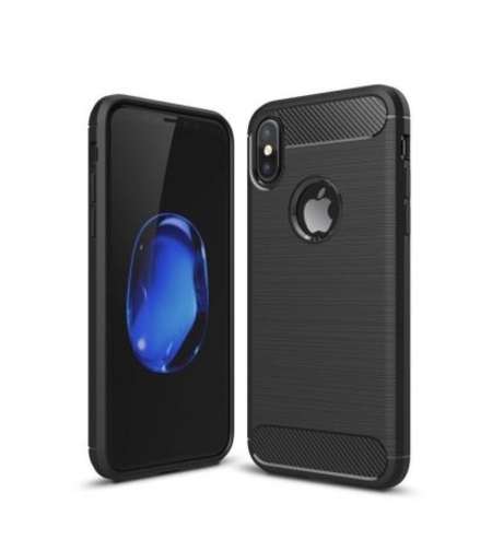 Anti Shock гръб Carbon за IPhone XS MAX, Черен