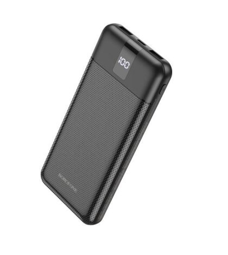 Преносима батерия Borofone, 10 000mAh BJ20 Mobile, 2xUSB+Type C/Micro USB/Lightning, Черна