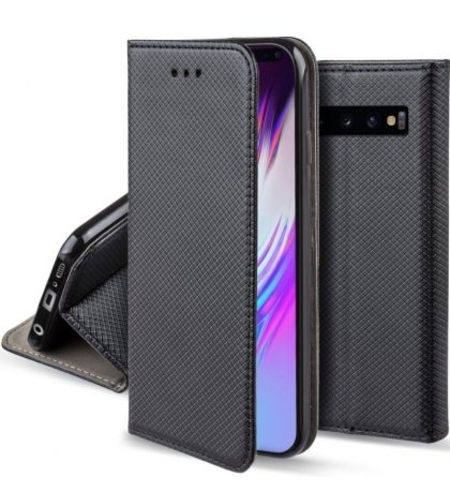 Кожен калъф Flip Book Smart за Samsung G970 Galaxy S10E, Черен