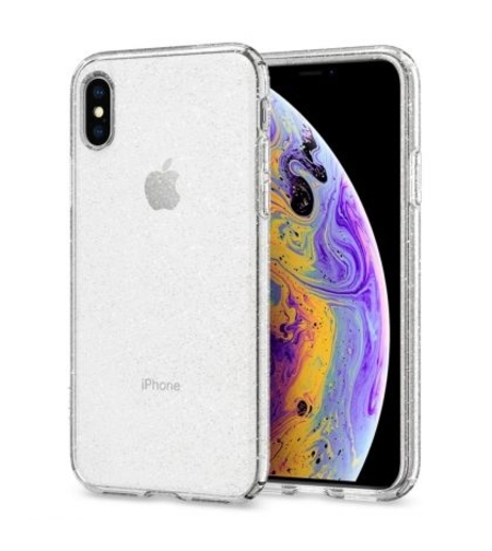 Силиконов блестящ гръб Lily Crystal Glitter за IPhone X/XS, Прозрачен