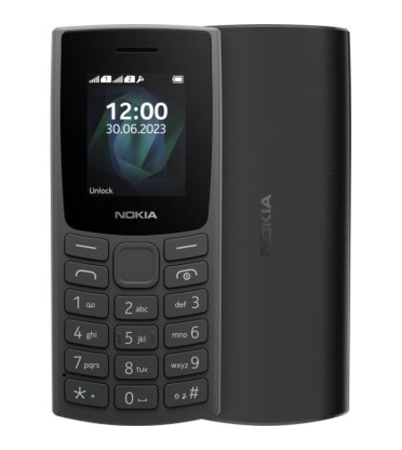 Мобилен телефон Nokia 105, DS 2023, Черен