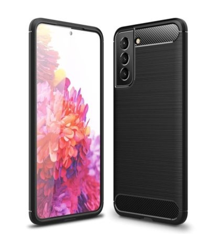 Anti Shock гръб Carbon за Samsung Galaxy S21 FE, Черен