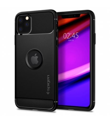 Кейс Spigen, Rugged Armor, за Iphone 11 Pro, Черен Matt