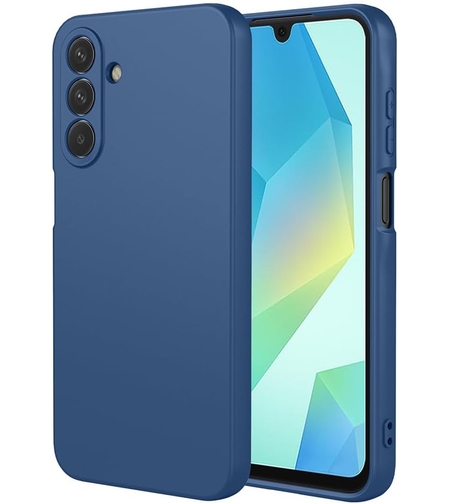 Кейс Silicone Lite за Samsung Galaxy A17, Защита около камерата, Син