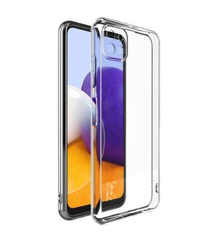 Плътен силиконов гръб Perfect 2mm за Samsung Galaxy A22 5G, Защита около камерите, Прозрачен