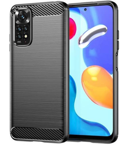 Anti Shock гръб Carbon за Xiaomi Redmi Note 11/Note 11S, Черен