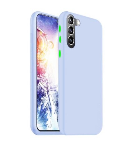Силиконов матиран гръб SoftSolid за Samsung Galaxy S21, Небесно синьо
