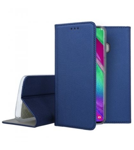 Кожен калъф Flip Book Smart за Samsung A405 Galaxy A40, Син