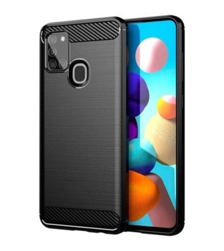 Anti Shock гръб Carbon за Samsung A217 Galaxy A21S, Черен