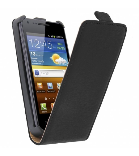 Кожен Flip калъф за Samsung Galaxy i9070 S Advance С БЕЗПЛАТЕН ПРОТЕКТОР ЗА ДИСПЛЕЙ