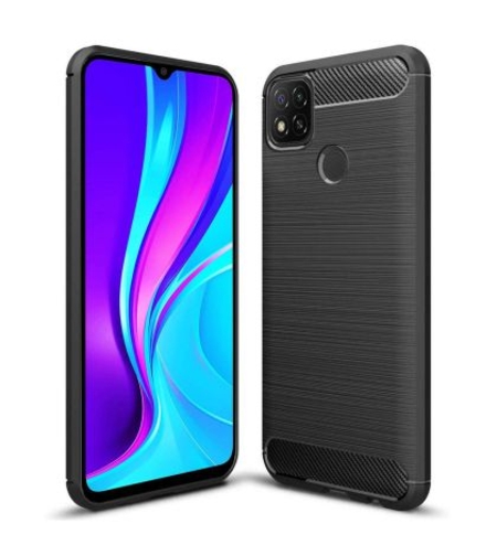 Anti Shock гръб Carbon за Xiaomi Redmi 10A, Черен