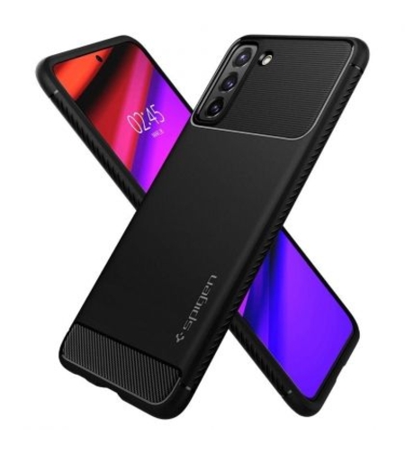 Кейс Spigen, Rugged Armor, за Samsung Galaxy S21, Черен Matt