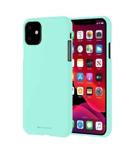 Луксозен гръб Mercury Goospery Soft Feeling за IPhone 11, Мента