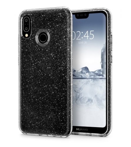 Силиконов блестящ гръб Lily Crystal Glitter за Xiaomi Redmi 7, Черен прозрачен