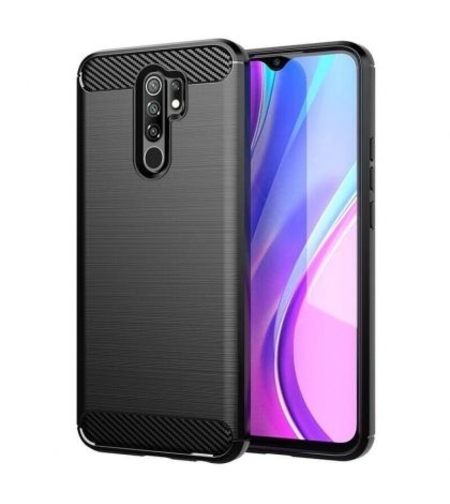 Anti Shock гръб Carbon за Xiaomi Redmi 9, Черен