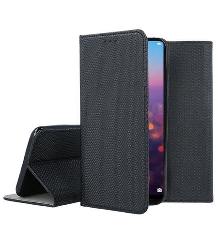 Кожен калъф Flip Book Smart за Huawei P20 Lite, Черен