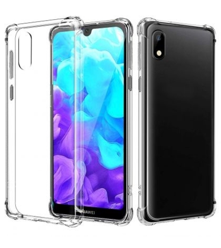 Anti Shock силиконов гръб за Huawei Y5 2019, Прозрачен