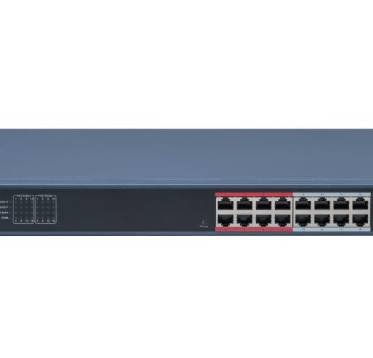 PoE Суич HIkVision DS-3E1318P-EI(B) 16x100Mbit+2xGgbit+2xSFP 230W Smart Managed