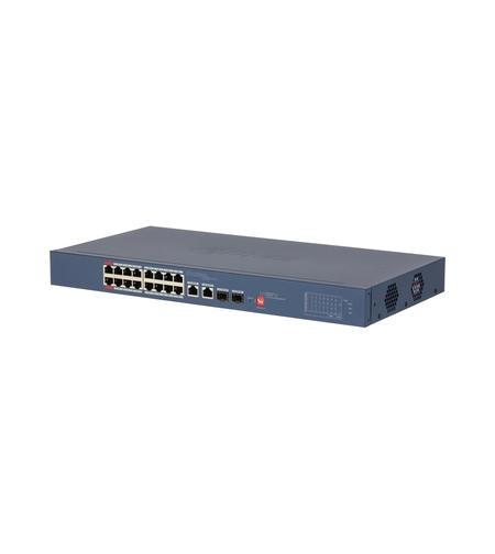 18-Port Cloud Managed Desktop Switch with 16-Port PoE - DAHUA CS4218-16ET-240