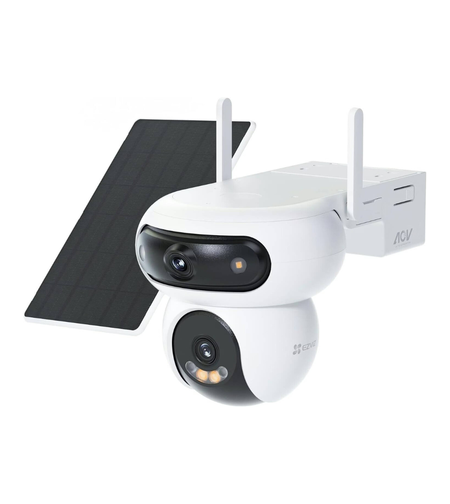 EZVIZ CS-HB90x/SP PT камера 360° Panoramic View, WiFi и 4G, 4MP+4MP, Соларен панел, AOV