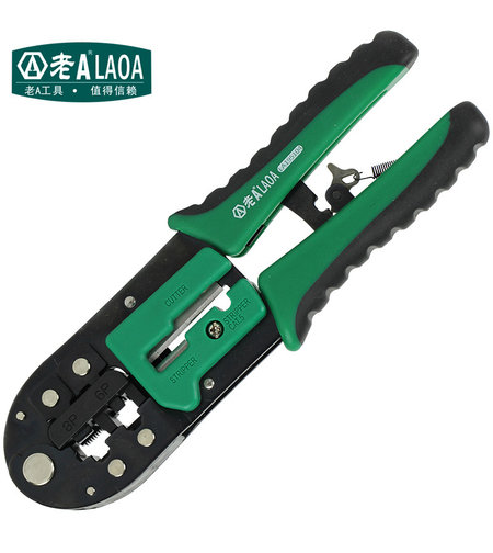 Кримпващи клещи LAOA Ratchet, Strip, Cut 8P/6P