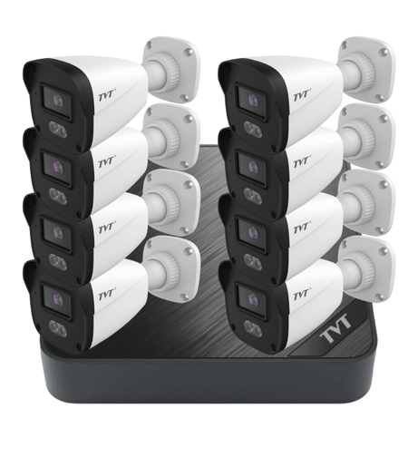TVT комплект 8 bullet камери и NVR
