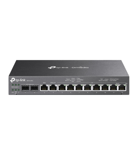 3-in-1 Gigabit VPN Router with PoE+ Ports - Omada by TP-Link ER7212PC