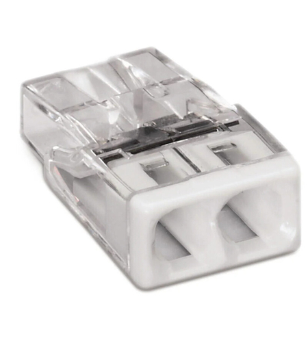 Бърза връзка Compact, за твърд проводник от 0,5 до 2,5 mm² - 2-ка - Wago Compact 2273-202