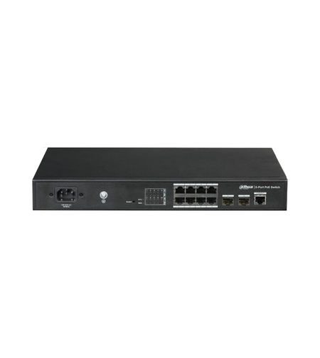 11 портов PoE мрежов комутатор L2 неуправляем - DAHUA PFS4210-8GT-150