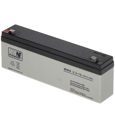 Акумулаторна батерия 12V, 2.3Ah, MNPower, MWS 2.3-12